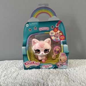 New! Kindi Kids Shopkins Show N' Tell Pets Caterina Kitty Pink Cat Moose 2019
